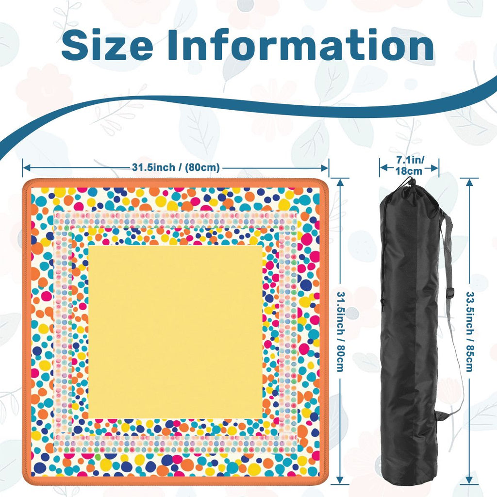 Polka Dot mahjong mat