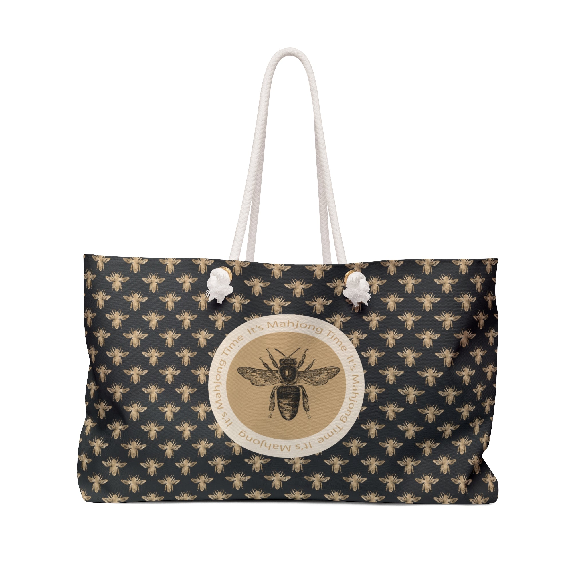 Bee Mahjong Tote Bag - 24"