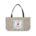 'I Love Mahjong' Colorful Confetti Game Night  Mahjong Bag