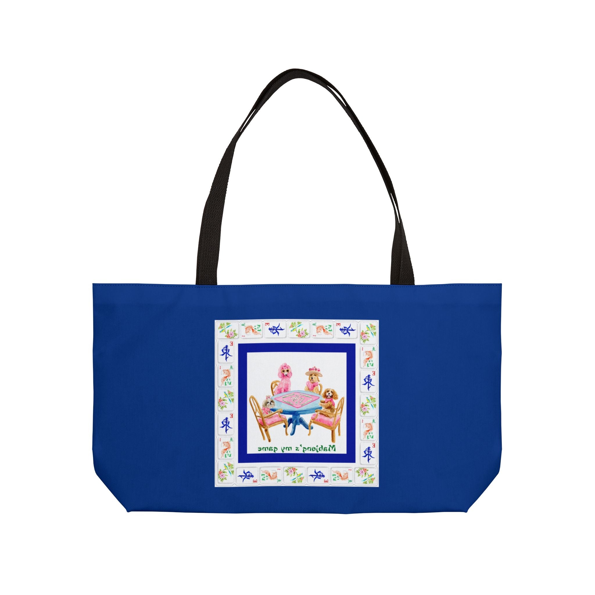 "Dog's Afternoon Tea Party"  Mahjong Tote Bag
