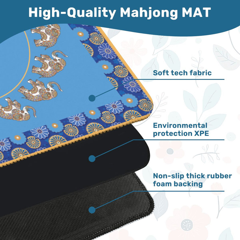 Solid center Elephant mahjong mat