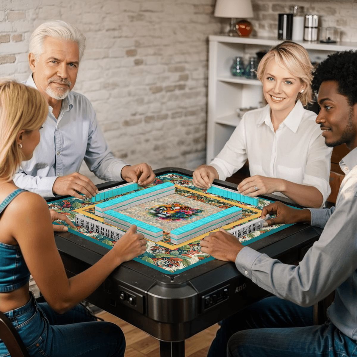 Tiger mahjong mat