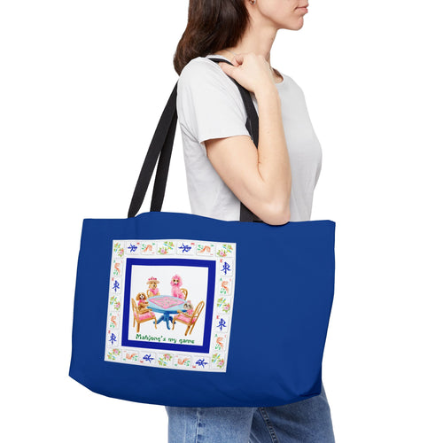 "Dog's Afternoon Tea Party"  Mahjong Tote Bag