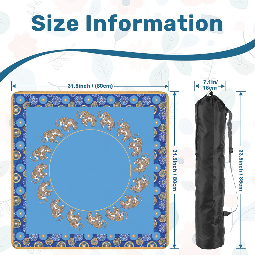 Solid center Elephant mahjong mat