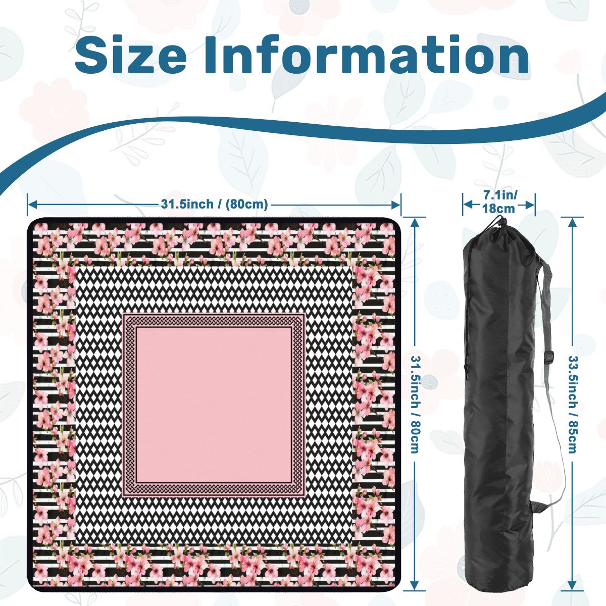 Cherry blossom mahjong mat