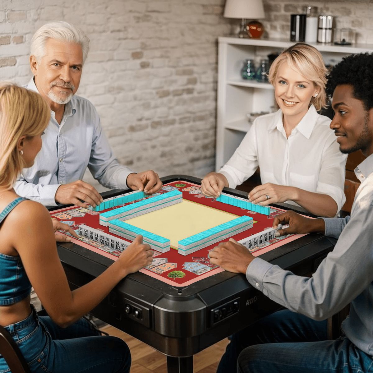 On the Avenue mahjong mat