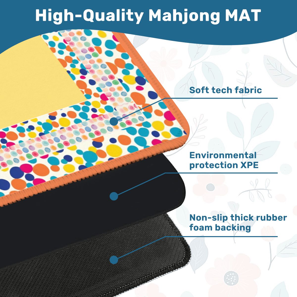 Polka Dot mahjong mat