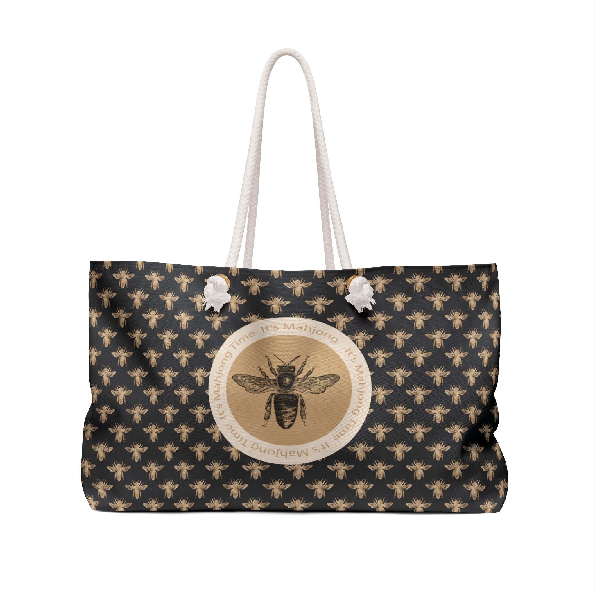 Bee Mahjong Tote Bag - 24"