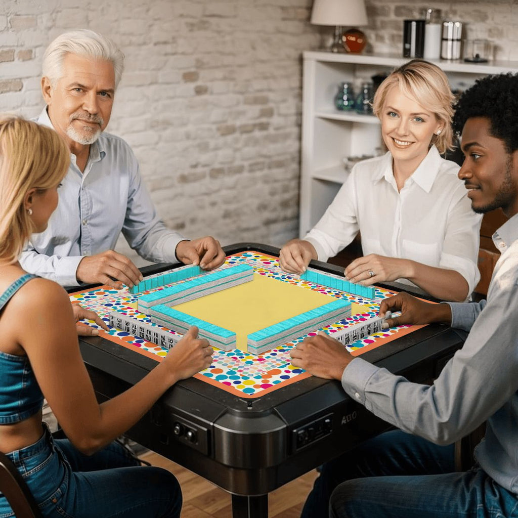 Polka Dot mahjong mat