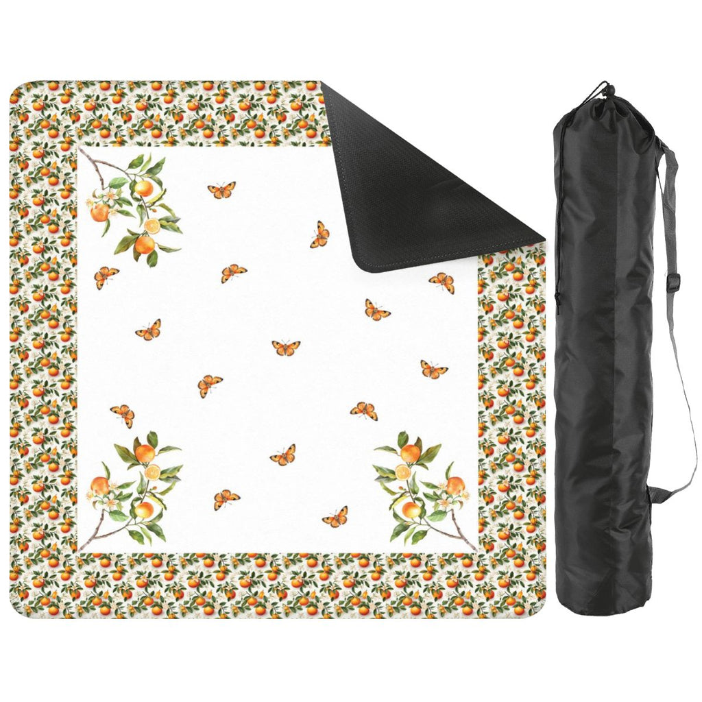 Orange Blossom mahjong mat