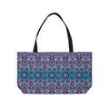 Boho Teal & Fuchsia Mandala Pattern Tote Bag