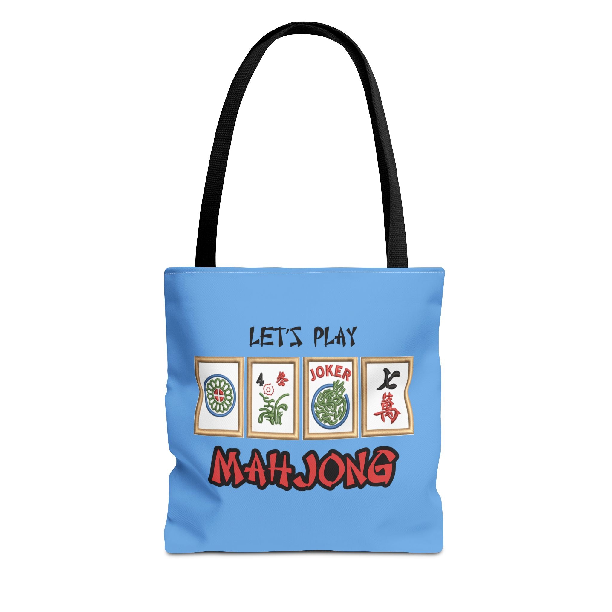 Let's Play Mahjong Tote Bag — Personalized Mahjong Tiles Canvas Tote