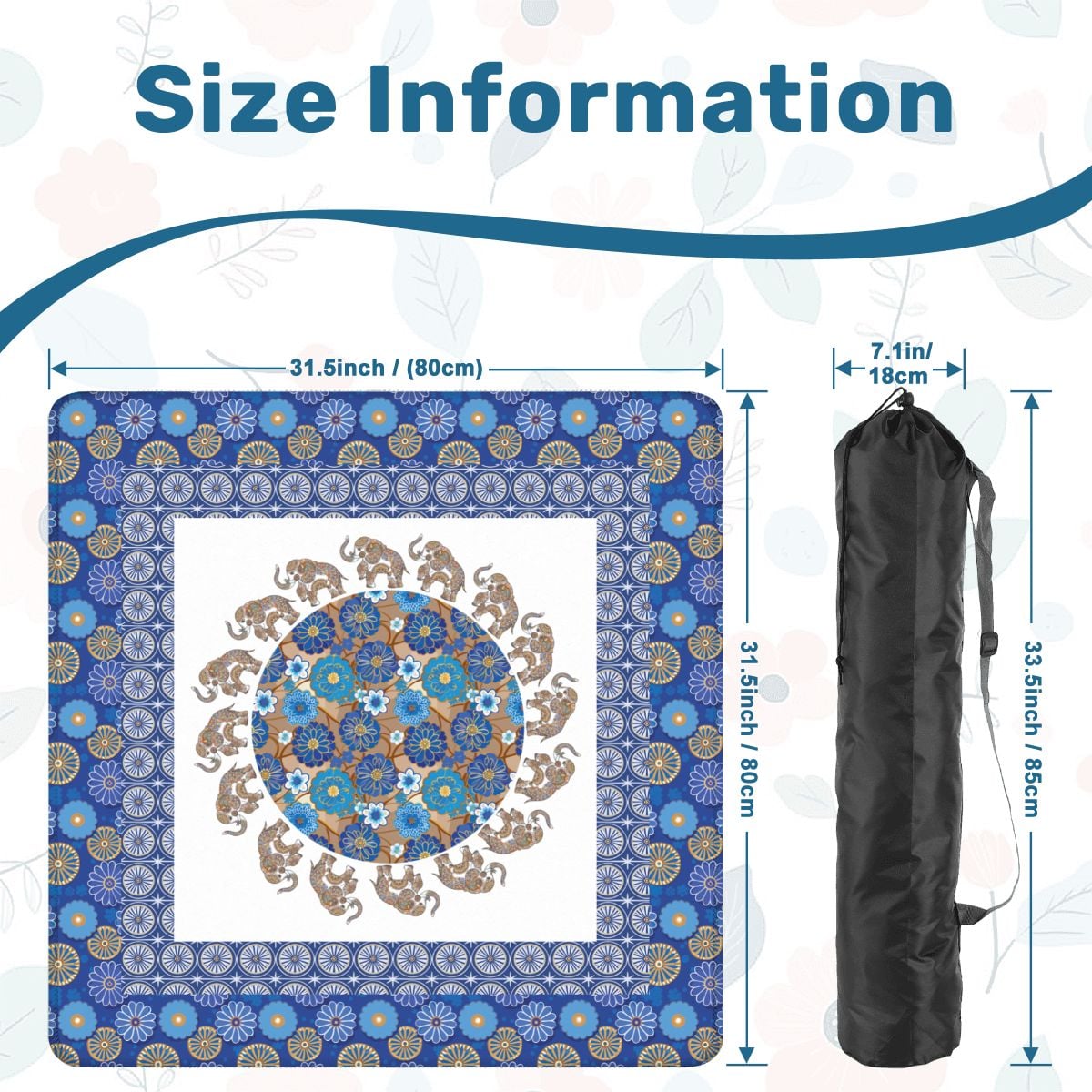 Elephant mahjong mat