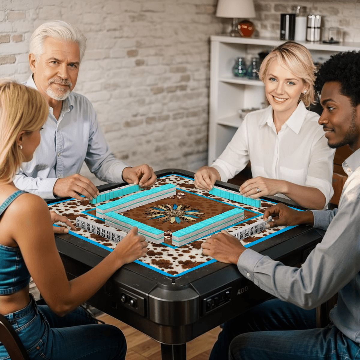 On the range mahjong mat