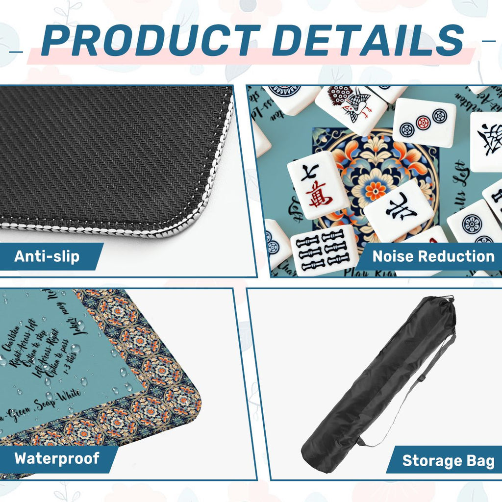 Asian design mahjong mat